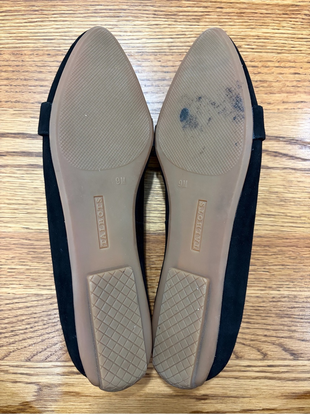 Talbots Francesca Black Suede Tassel Driving Loafers (9) - Picture 6 of 7